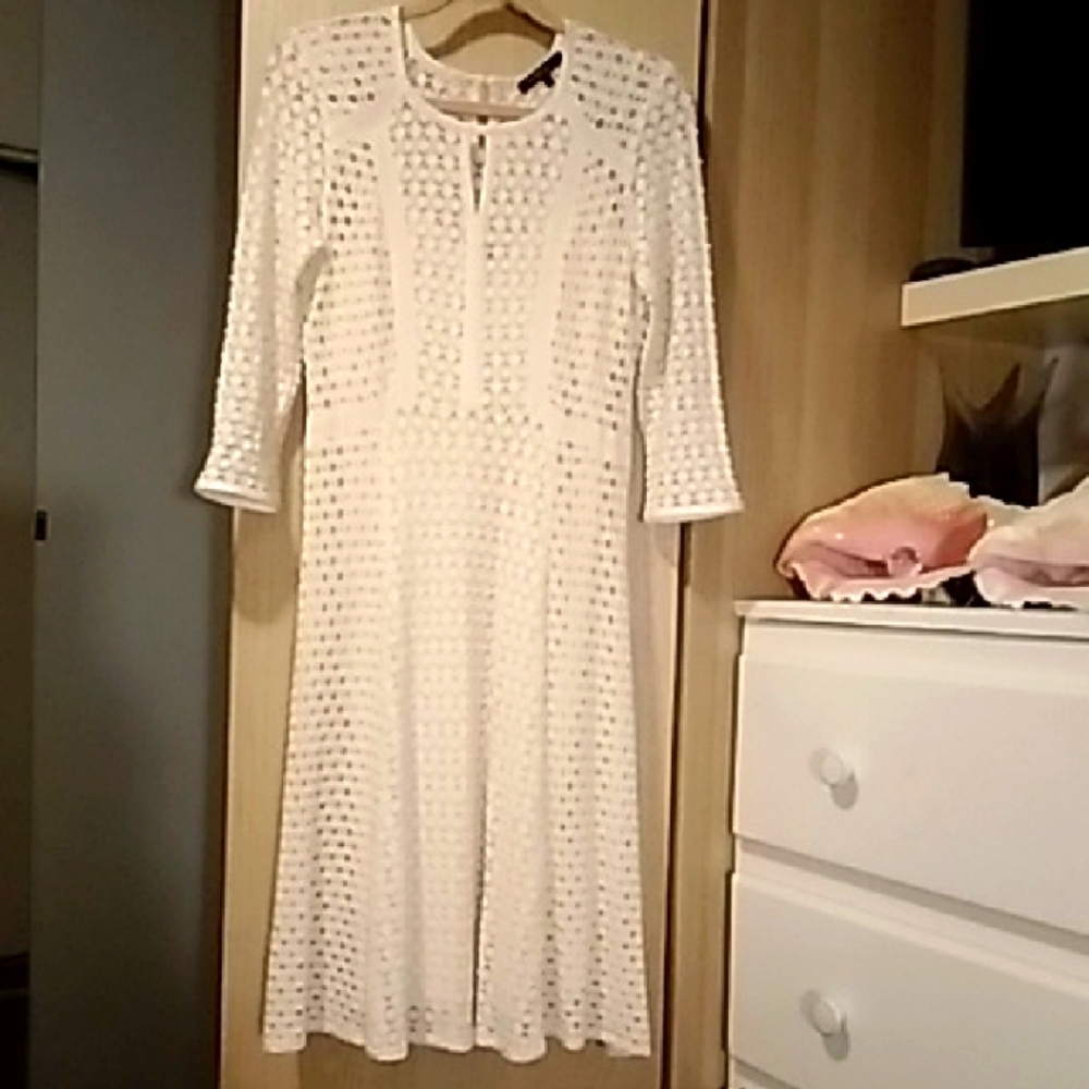 Nanette Lepore Cream  Silk Dress   Sz M